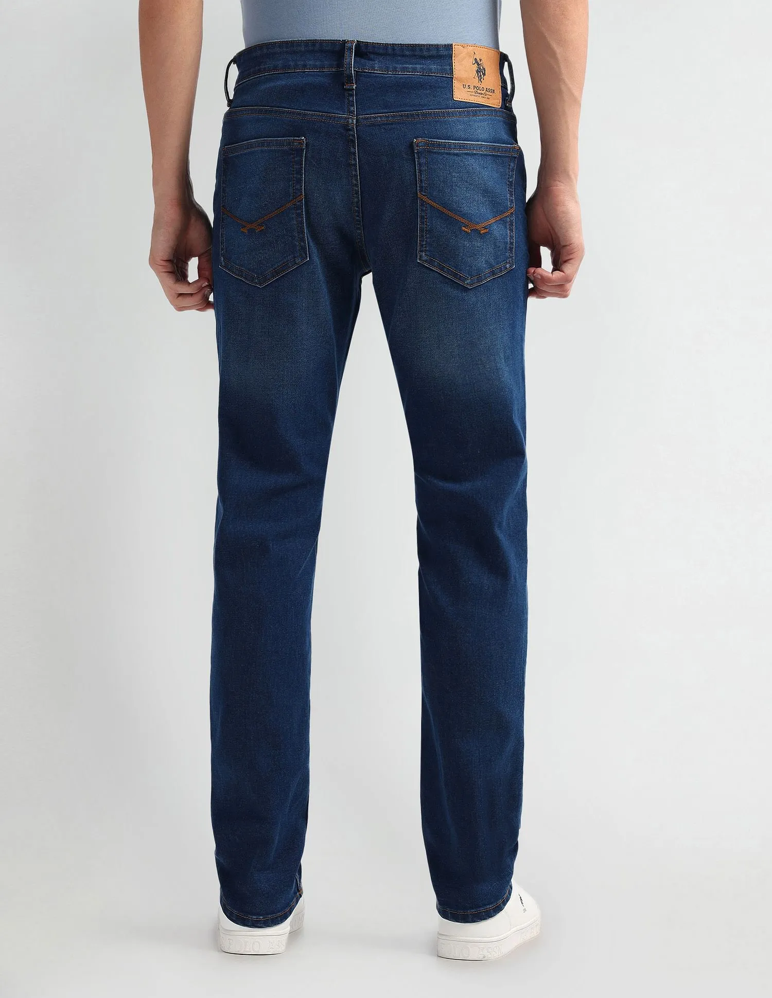 U.S. Polo Assn. Denim Co. Brandon Slim Tapered Fit Mid Wash Jeans