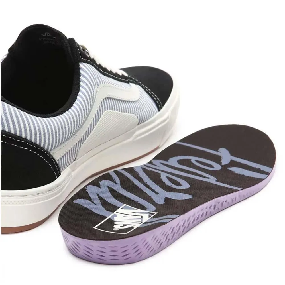 Vans BMX Old Skool Pro Federal Black Blue Pinstripe Shoes