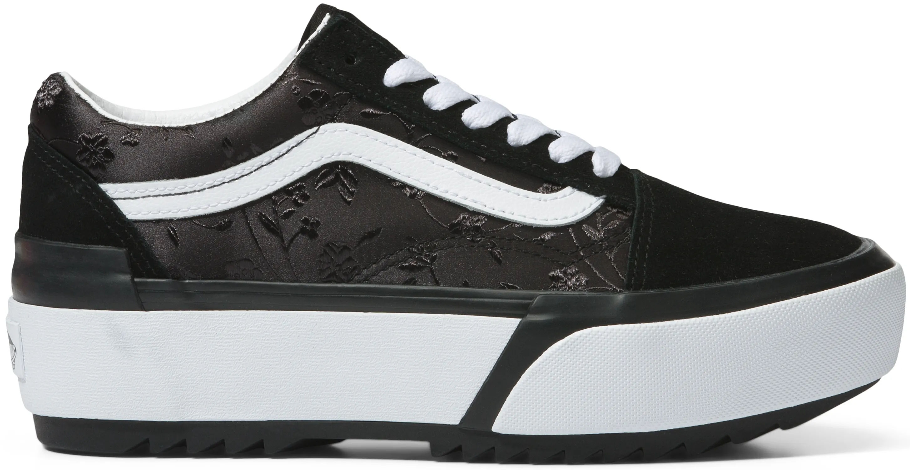 Vans Old Skool Stacked Satin/Floral Black