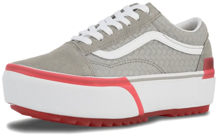 Vans Old Skool Stacked Suede Emboss Grey/Pink