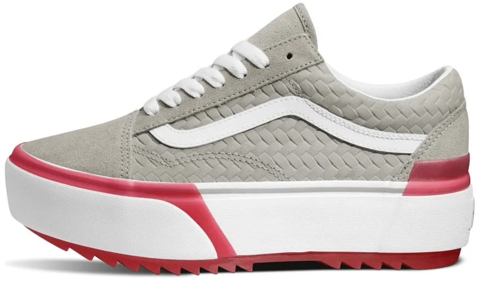 Vans Old Skool Stacked Suede Emboss Grey/Pink