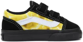 Vans Toddler Old Skool V Glow Lightning Black/Yellow