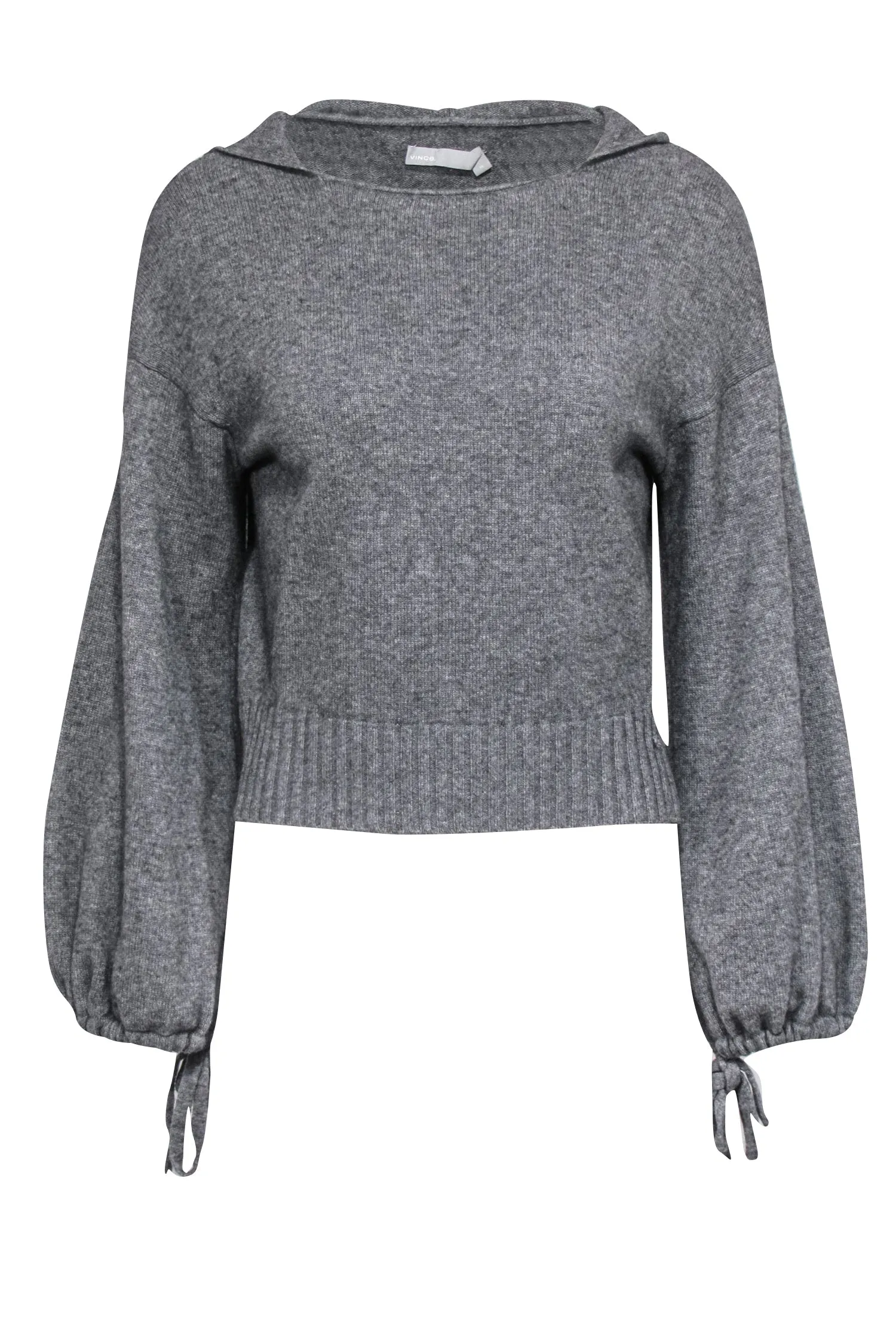 Vince - Grey Cashmere & Wool Hooded Sweater Sz XS