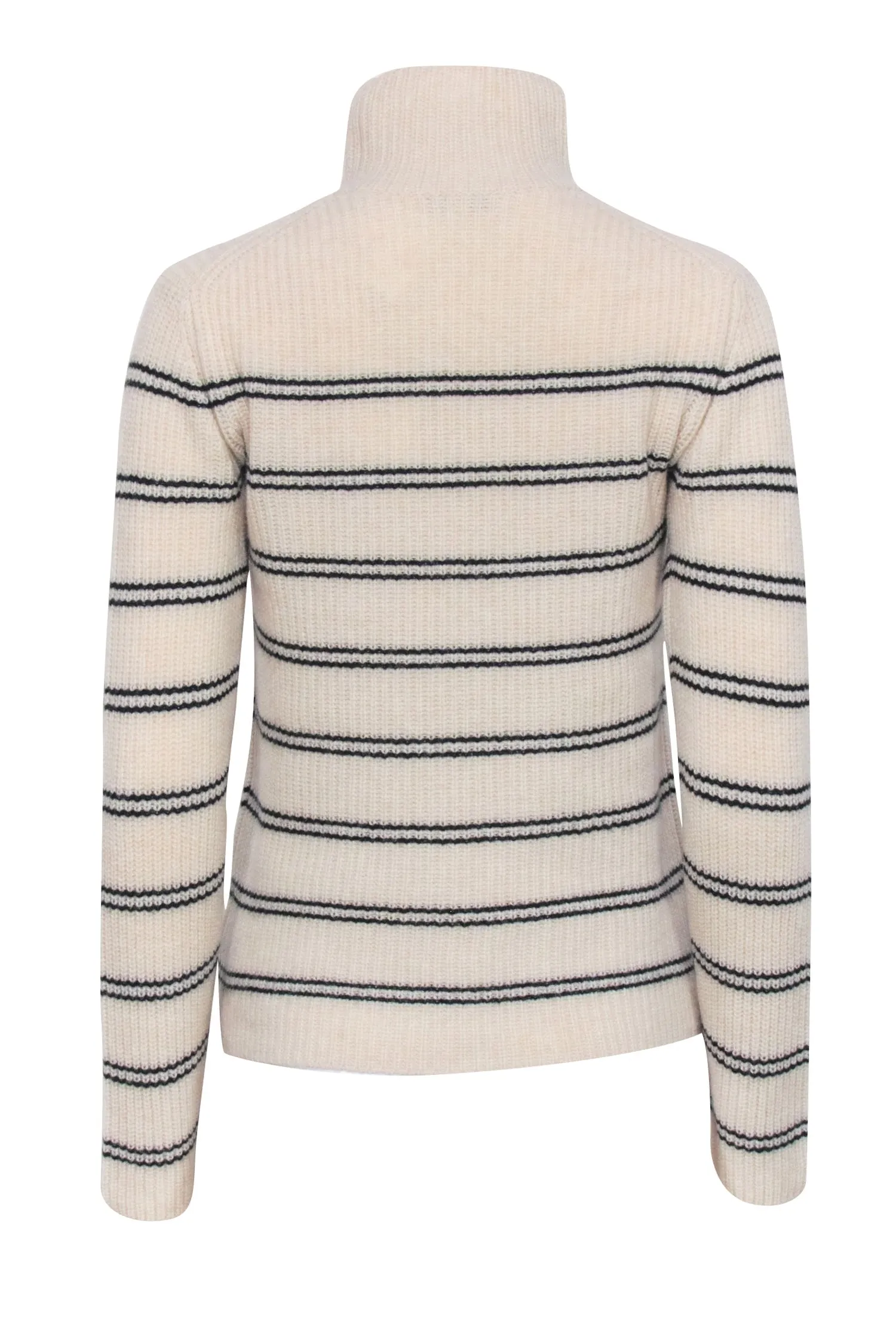 Vince - Ivory Striped Turtle Neck Sweater Sz XS