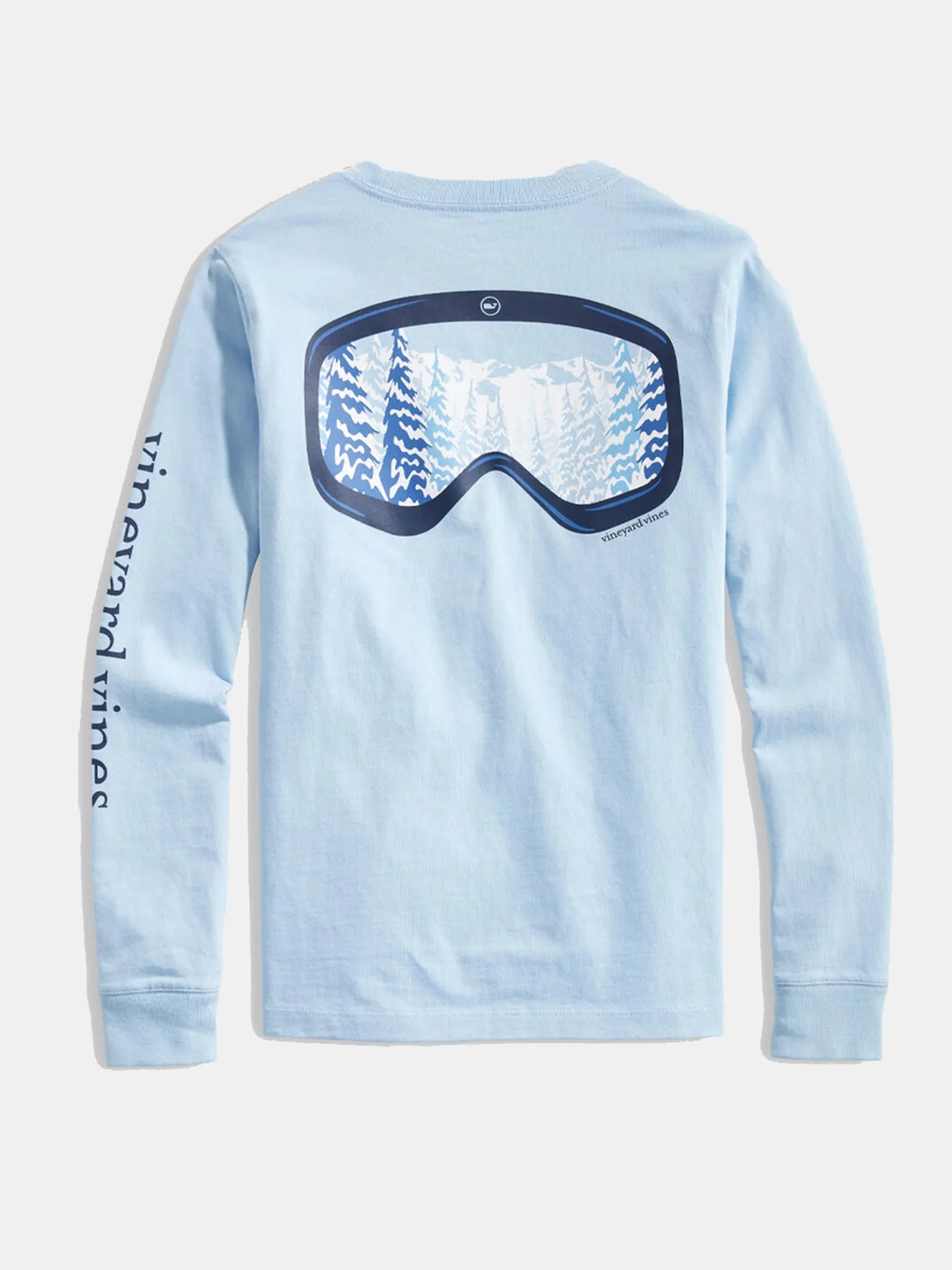     VINEYARD VINES  Boys' Scenic Ski Goggles Long Sleeve Pocket Tee    