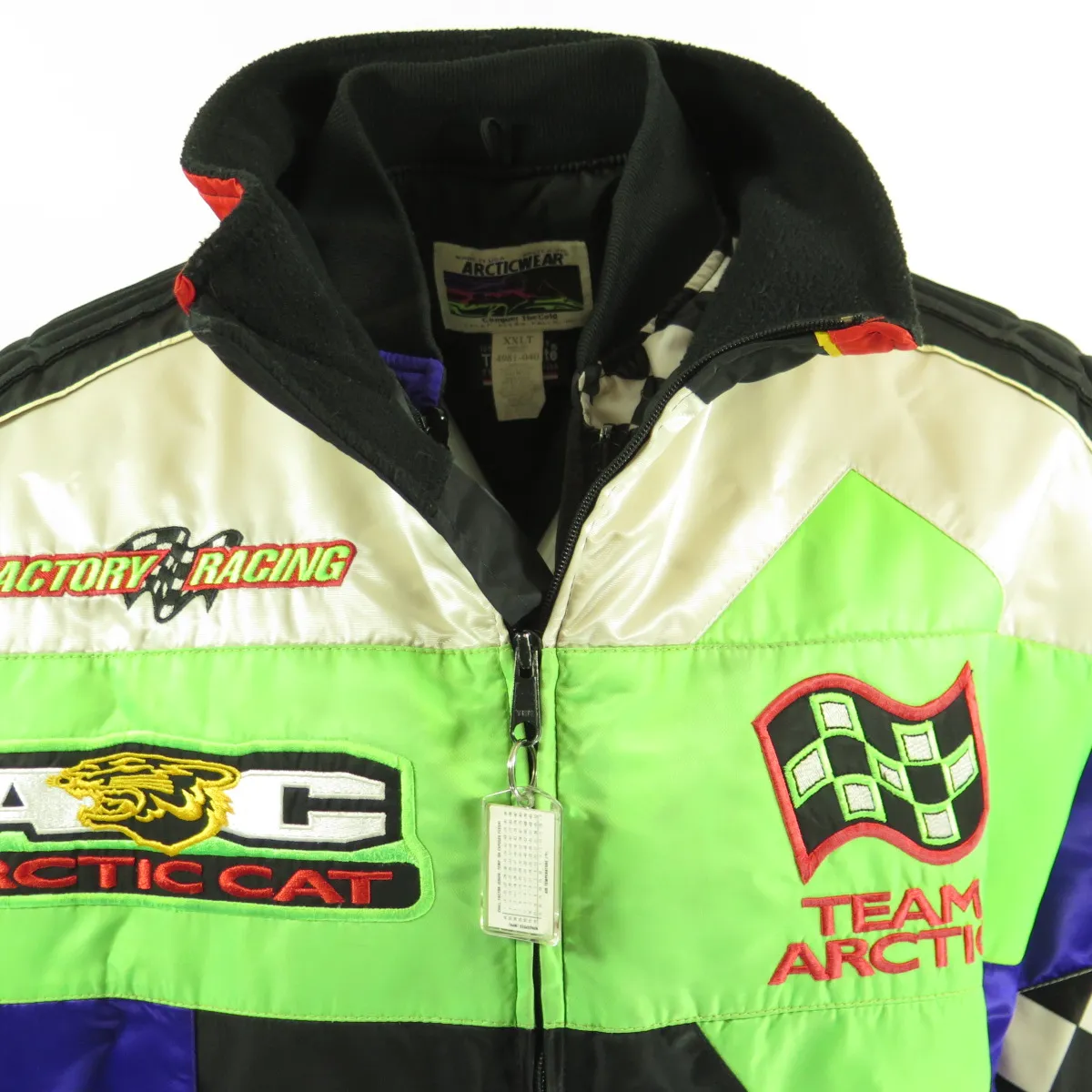 Vintage 80s Arctic Cat Insert and Shell Jacket XXL Tall Snowmobile 3 in 1