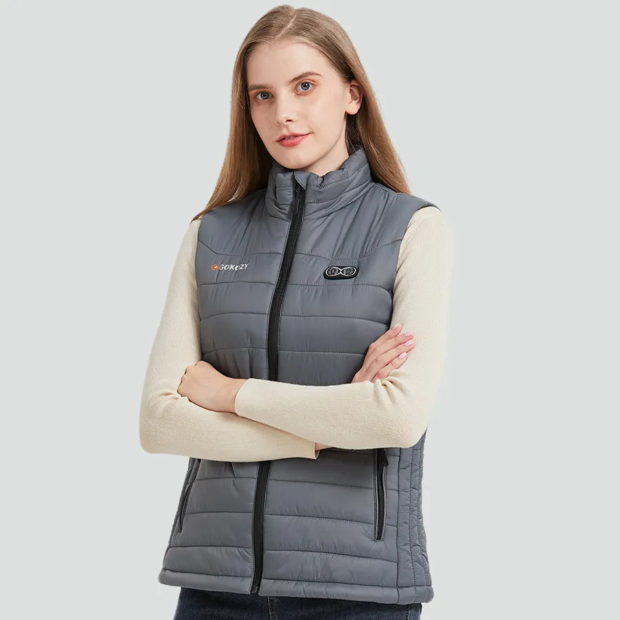 Women's Heated Vest-Gray