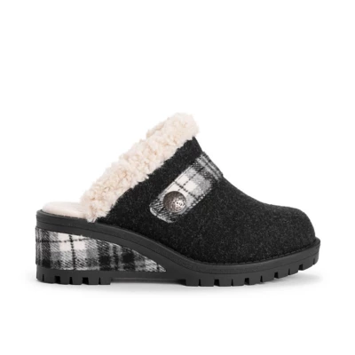 Women's MUK LUKS Norway Bergen Wedge Mules