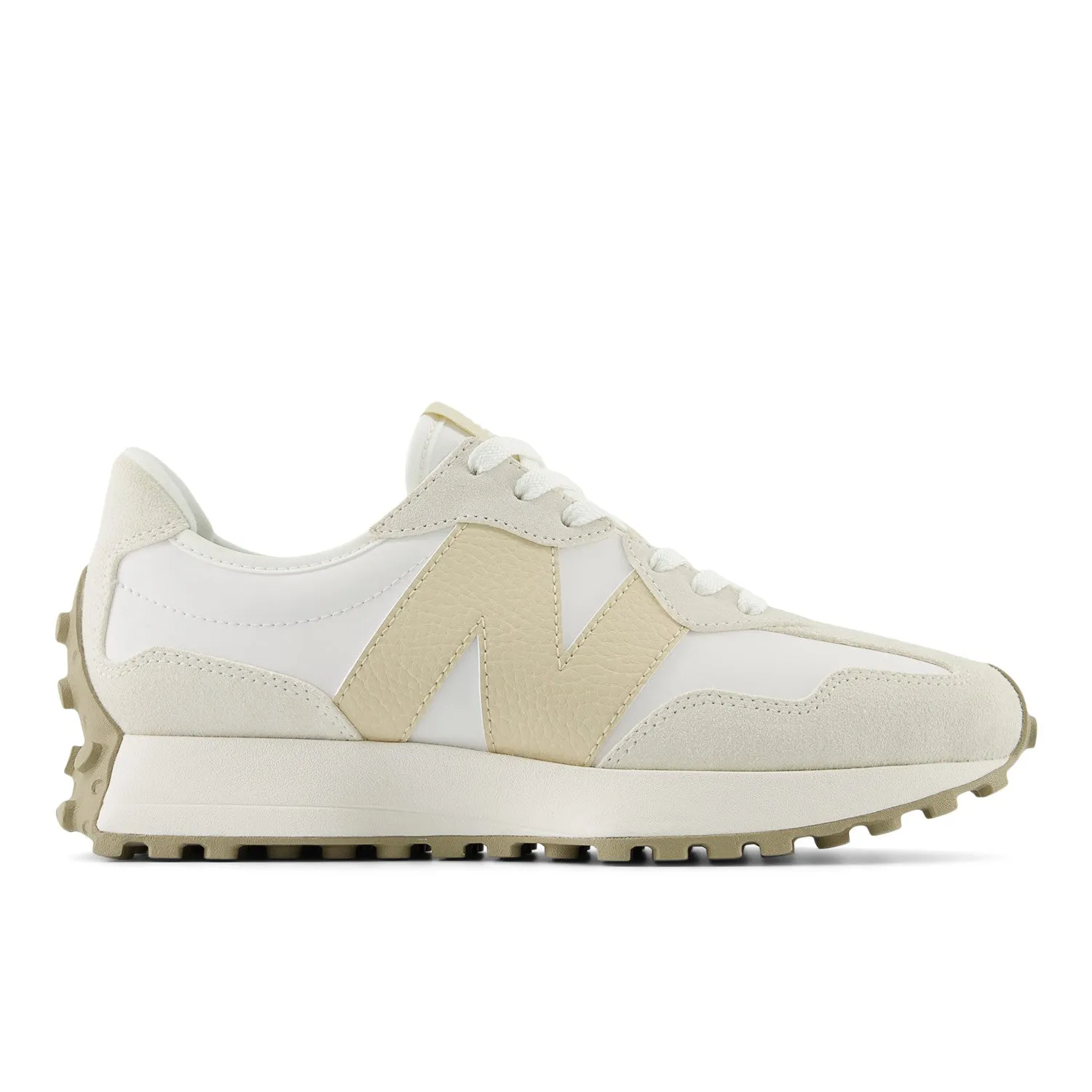 Women's New Balance 327 Color: Sea Salt with Sandstone