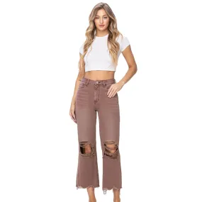 Women's Vervet 90's Vintage Crop Flare Jeans - Aztec