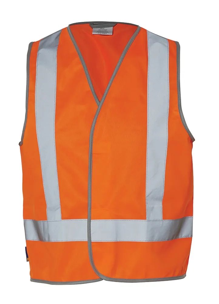 Workhorse MVE013 High Visibility Safety Vest - X-Back - Polyester Tricot - Orange - Small