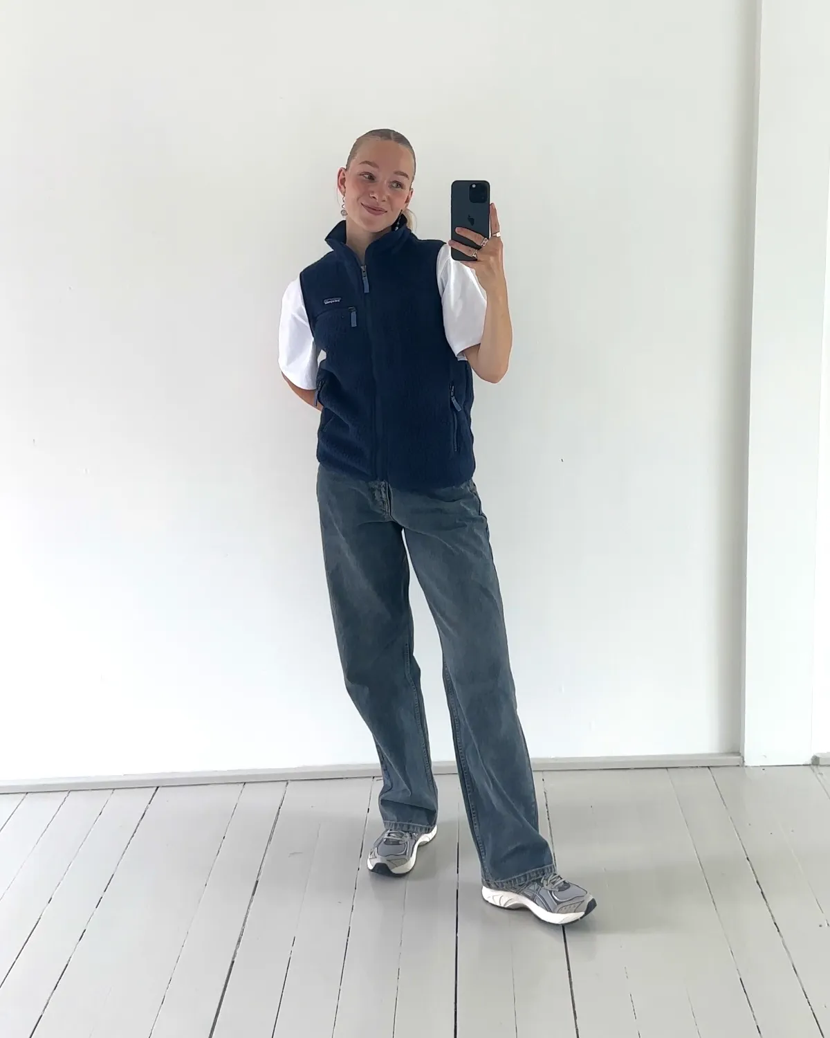 Ws Retro Pile Vest - Navy