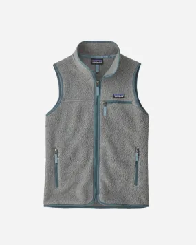 Ws Retro Pile Vest - Salt Grey/Light Grey